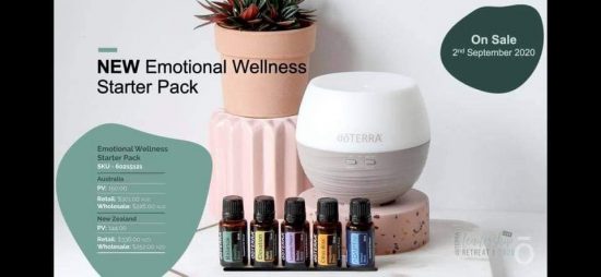 essential oils and diffuser for emotional wellbeing